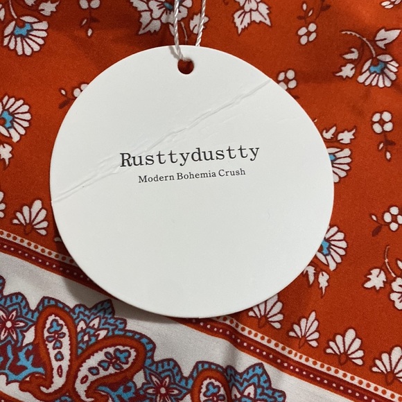 Rusttydustty Floral print knot front Wideleg cami Jumpsuit - Picture 10 of 10